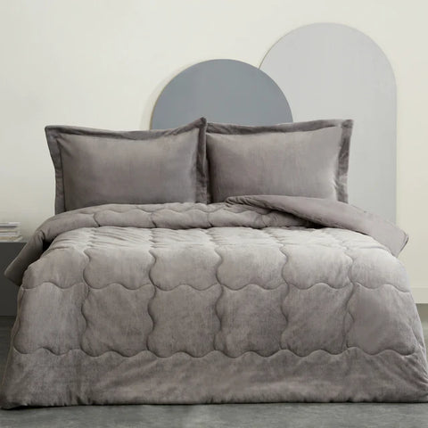 Karaca Home Viny Ensemble Soft Dream Comfort Lit Double Anthracite