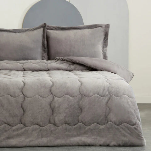 Karaca Home Viny Ensemble Soft Dream Comfort Lit Double Anthracite