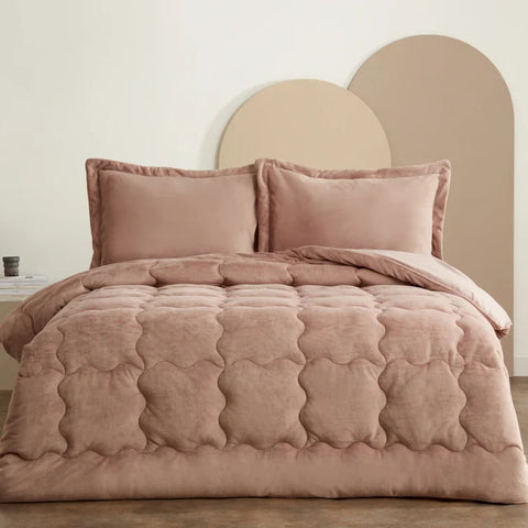 Karaca Home Viny Ensemble Soft Dream Comfort Lit Double Rose Ancien