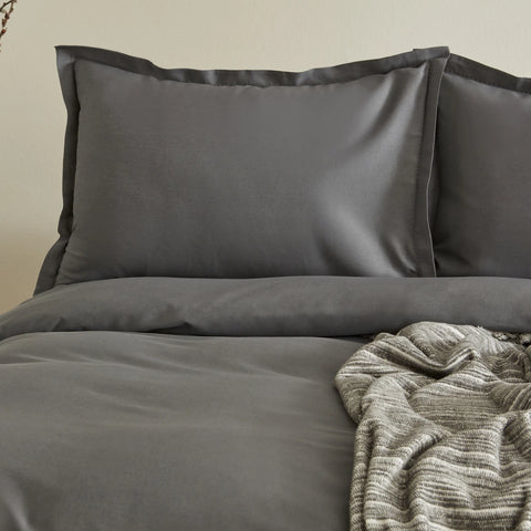 Karaca Home Weena Tweepersoonsbed Crepe Dekbedovertrek Jacquard Dekbedovertrek Grijs
