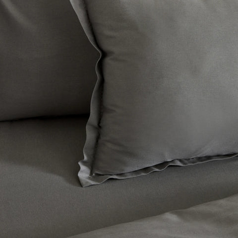 Karaca Home Weena Tweepersoonsbed Crepe Dekbedovertrek Jacquard Dekbedovertrek Grijs