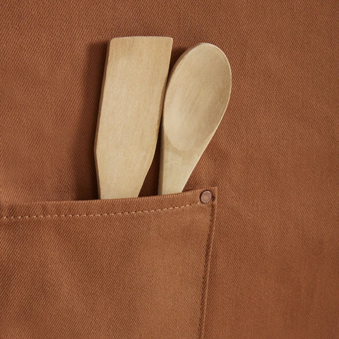 Karaca Home Tablier de Cuisine Lisa Gabardin Terracotta