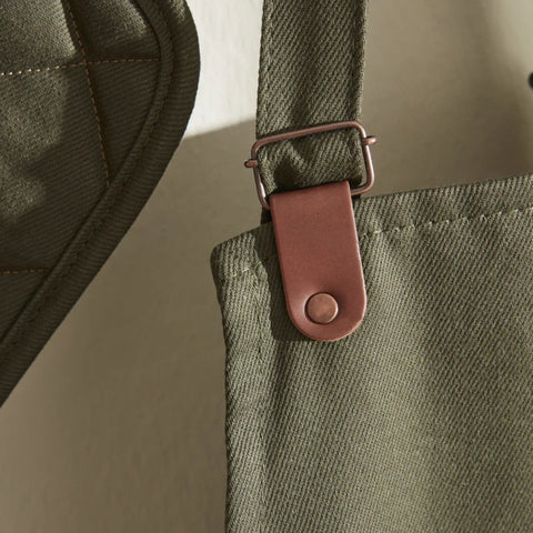 Karaca Home Tablier de cuisine Lisa Gabardin Kaki