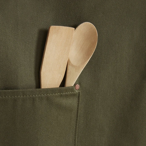Karaca Home Tablier de cuisine Lisa Gabardin Kaki