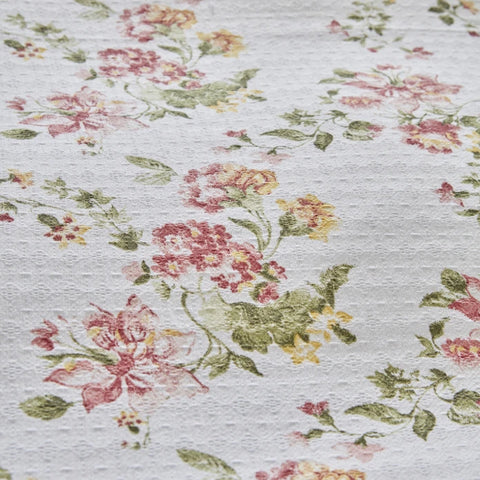 Karaca Home Emilie Ensemble de Plaid 100% Coton Double Taille Rose