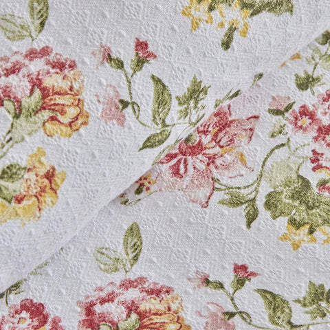 Karaca Home Emilie Ensemble de Plaid 100% Coton Double Taille Rose