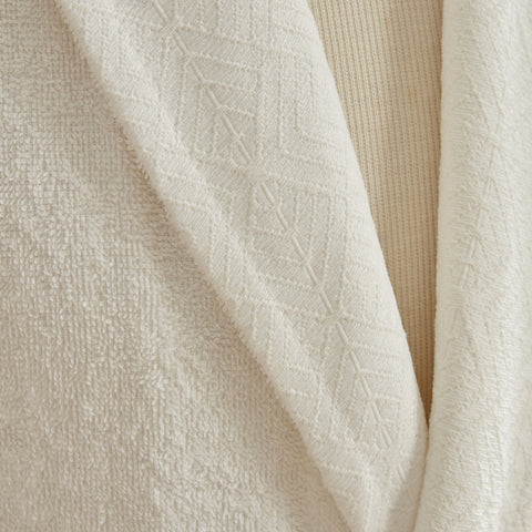 Set de bain Karaca Home White Collection Lucia 4 pièces pour famille Poudré-Offwhite
