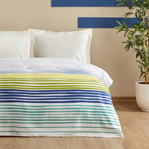 Karaca Home Elvis Couvre-lit Simple En Coton 100% Multicolore