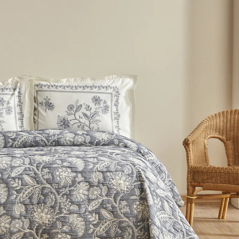 Set de couverture de lit Karaca Home Clay Taille Double Indigo