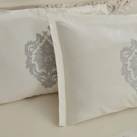 Karaca Home Tuğba 8 Pièces Ensemble de Linge de Lit Private Silver