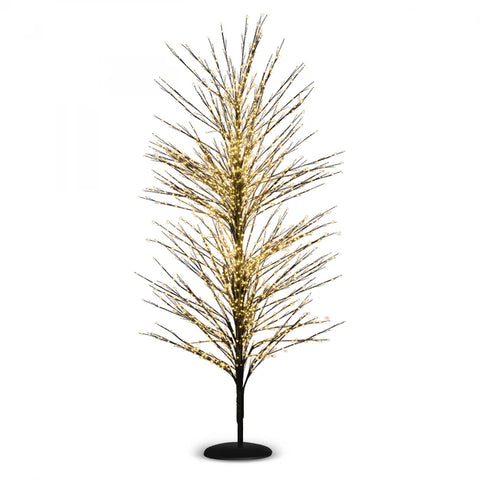 Karaca Home New Year Arbre de Noël Décoratif Shimmer LED Noir 180 cm