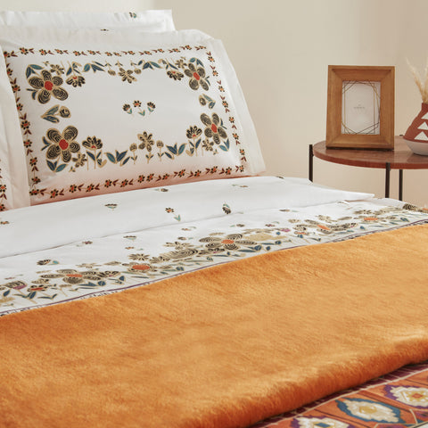 Karaca Home Runa, Ensemble de Housse de Couette Double avec Couverture