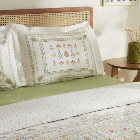 Karaca Home Arty 100% Coton Set de Couette et Couverture Double