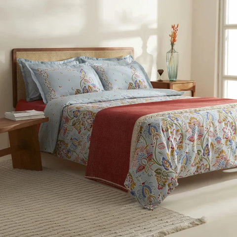 Karaca Home Flamen Ensemble de Linge de Lit et Couette pour Lit Double