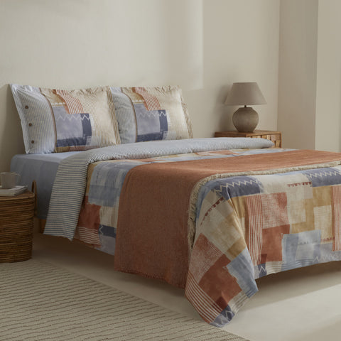 Karaca Home Simon, Ensemble de Housse de Couette Double avec Couverture