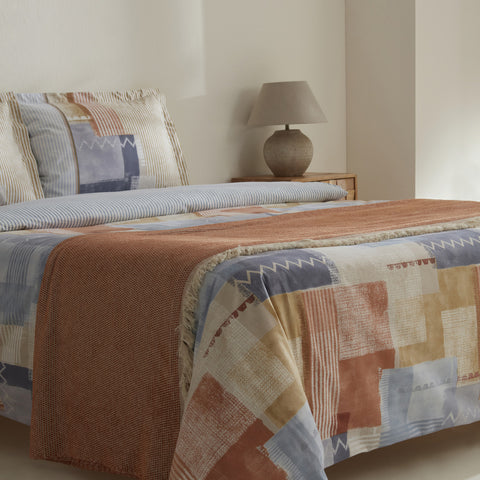 Karaca Home Simon, Ensemble de Housse de Couette Double avec Couverture