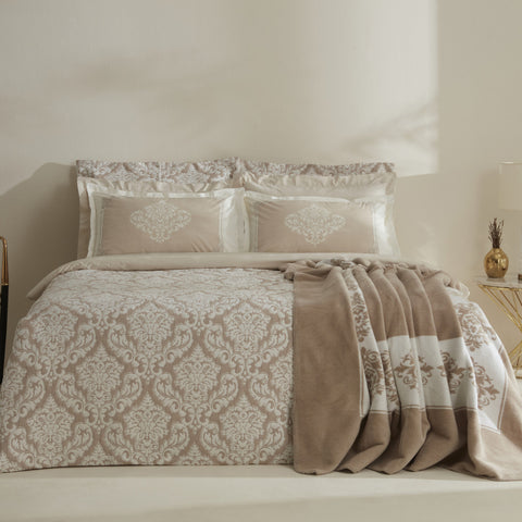 Karaca Home Timeless, Ensemble de Mariée 8 Pièces Beige