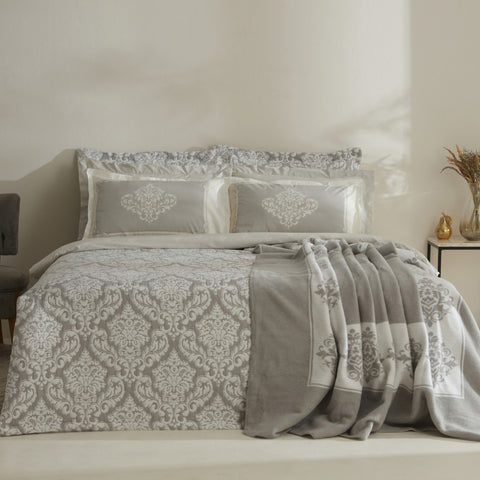 Karaca Home Timeless, Ensemble de Mariée 8 Pièces Gris