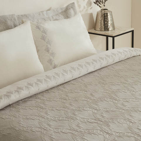 Karaca Home Ruby, Ensemble de Housse de Couette Double Gris