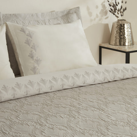 Karaca Home Ruby, Ensemble de Housse de Couette Double Gris