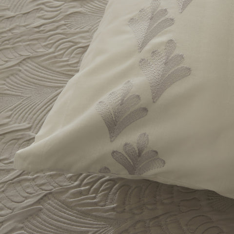 Karaca Home Ruby, Ensemble de Housse de Couette Double Gris