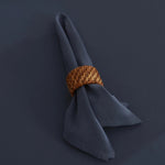 Lot de 2 Serviettes en Tissu Antitache Karaca Home Belle Indigo