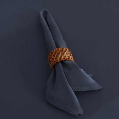 Lot de 2 Serviettes en Tissu Antitache Karaca Home Belle Indigo