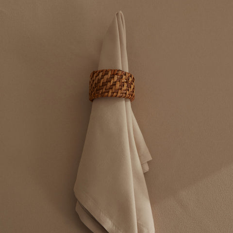 Karaca Home Belle Lot de 2 Serviettes en Tissu Antitache Beiges 40x40 cm