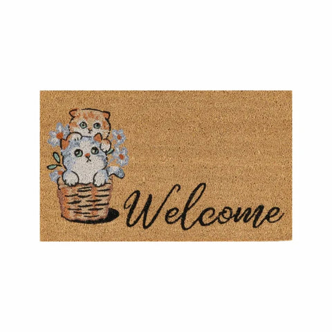 Kaşmir Halı Cat Welcome Coco Paillasson 40x60 cm