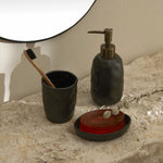 Karaca Home Tracy Set de 3 Accessoires de Salle de Bain Noir