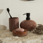 Karaca Home Olivia Set de 3 Accessoires de Salle de Bain Prune