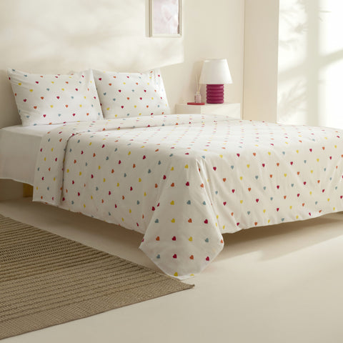 Sarah Anderson Amour, Ensemble de Housse de Couette, Double, Multi