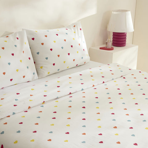 Sarah Anderson Amour, Ensemble de Housse de Couette, Double, Multi
