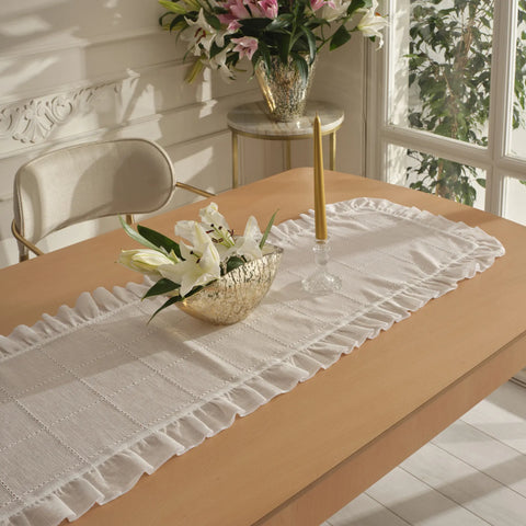 Chemin de table Karaca Home Lalisa 45X150 cm Beige