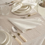 Karaca Home Lalisa Lot de 2 Serviettes en Tissu Imperméable 45x45 cm Blanc