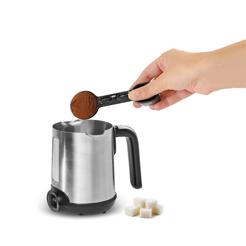 Karaca Hatır Neo Inox Machine à Café Turc avec Cezve en Acier Inoxydable