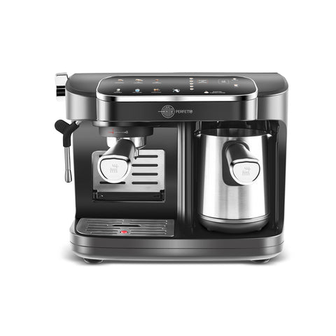 Karaca Hatır Perfetto Machine à Espresso et Café Turc INOX