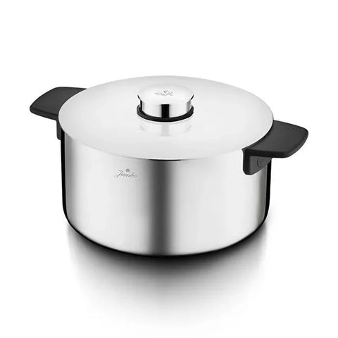 Set de casseroles en acier Jumbo Infinity 3-Ply à fond induction – 8 pièces