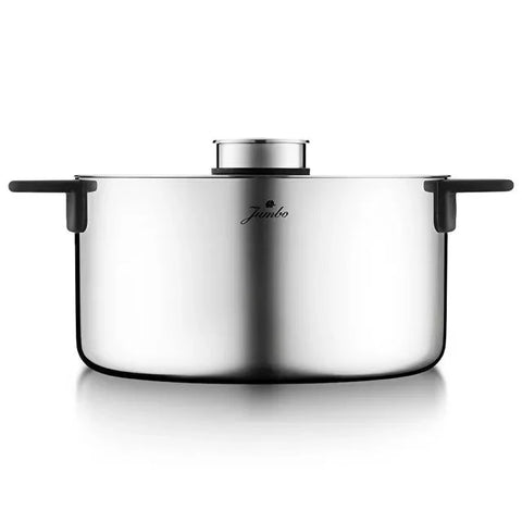 Set de casseroles en acier Jumbo Infinity 3-Ply à fond induction – 8 pièces