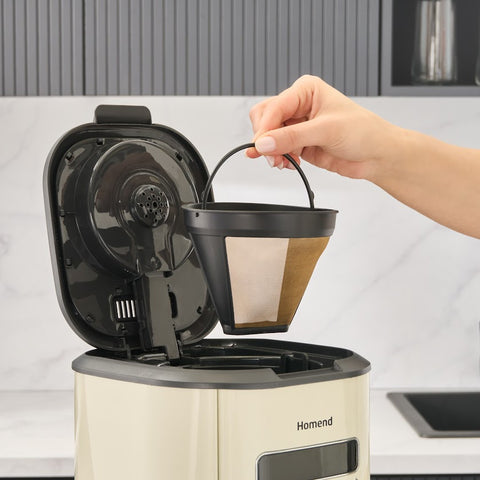 Homend Vintage Coffeebreak 5027H – Machine à Café Filtre Crème