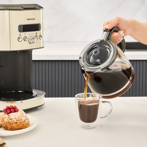 Homend Vintage Coffeebreak 5027H – Machine à Café Filtre Crème