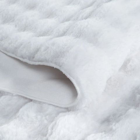 Tapis en Cachemire 7/24 Cosy Premium Bubble Blanc 100x150 cm