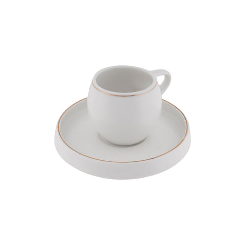 Service à Tasses à Café Karaca Streamline Sunset 6 Pièces pour 6 Personnes, 100 ml