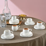 Service à Tasses à Café Karaca Streamline Sunset 6 Pièces pour 6 Personnes, 100 ml