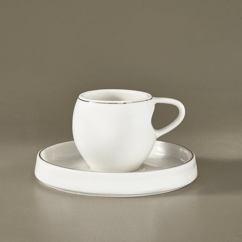 Service à Tasses à Café Karaca Streamline Sunset 6 Pièces pour 6 Personnes, 100 ml