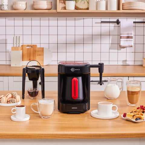 Karaca Hatır Barista Latte et Machine à Café Turc Imperial Red