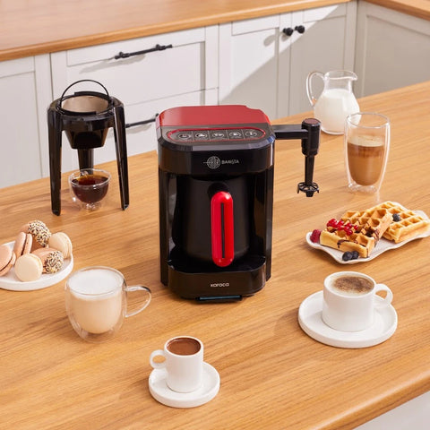 Karaca Hatır Barista Latte et Machine à Café Turc Imperial Red