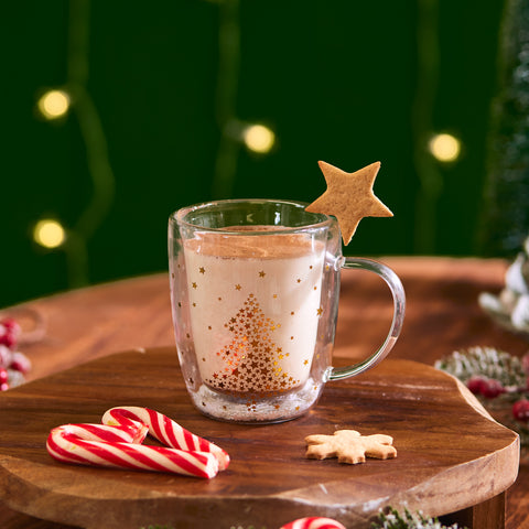 Karaca New Year Tasse Étoile Cannelle Pia 350 ml
