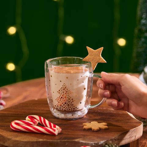 Karaca New Year Tasse Étoile Cannelle Pia 350 ml