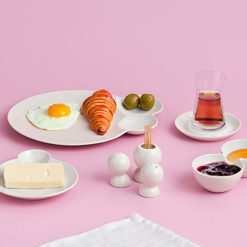 Karaca Stream Bone Blow Service de petit-déjeuner 26 pièces pour 6 personnes